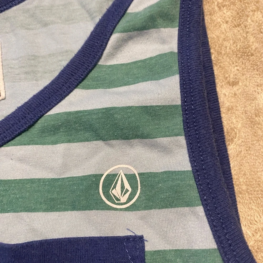 Volcom Striped tank top summer casual beach size men’s large - Picture 5 of 7